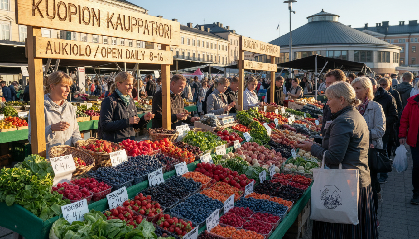 Marja ja vihannes Kuopion torihinnat ja aukioloajat